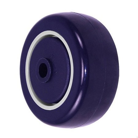 DURASTAR Wheel; 3X1.25 Polyurethane|Polyolefin (Purple L Gray); 3/8" Precision 314PPU34P